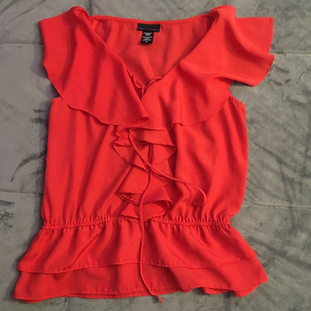 Flirty Red Blouse